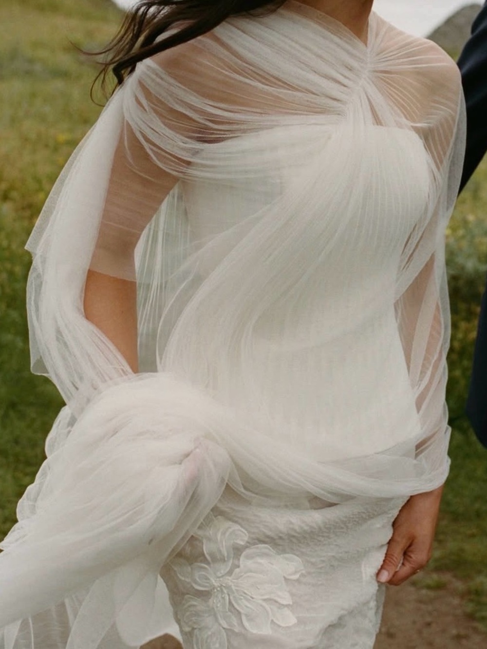 Danielle Frankel Pleated Overlay